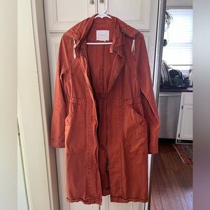Anthropologie Longline Anorak Jacket